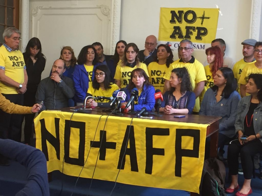 Confederación Fenpruss presente en llamado a Protesta Nacional realizada por la Coordinadora No+AFP