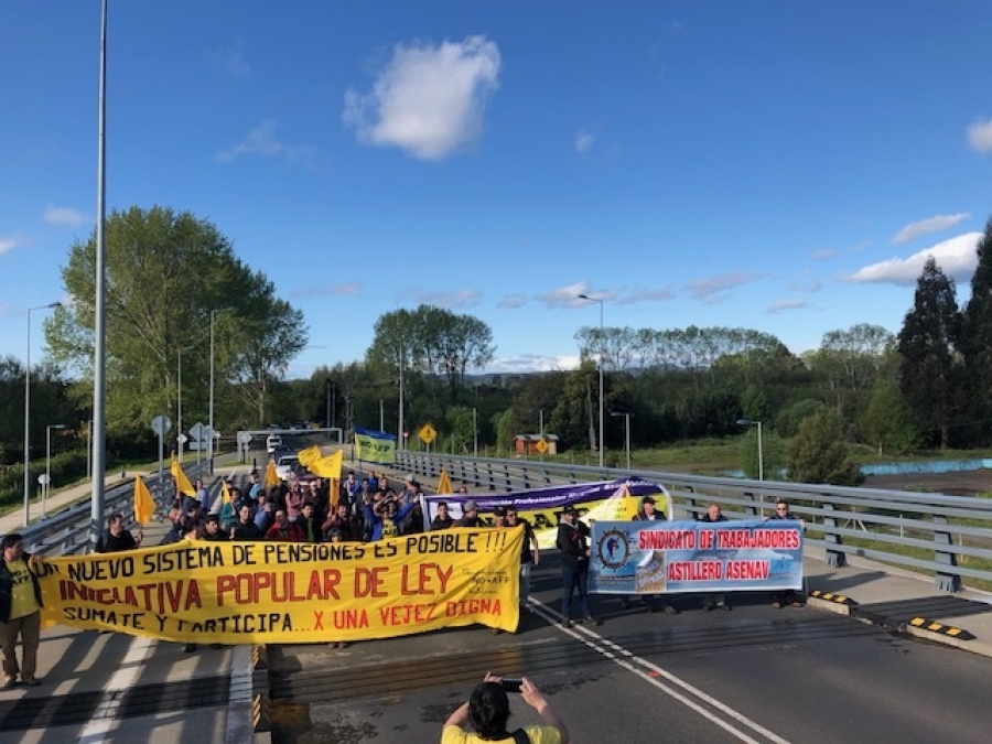 Fenpruss Hospital Base Valdivia presente en Jornada de Protesta No Más AFP