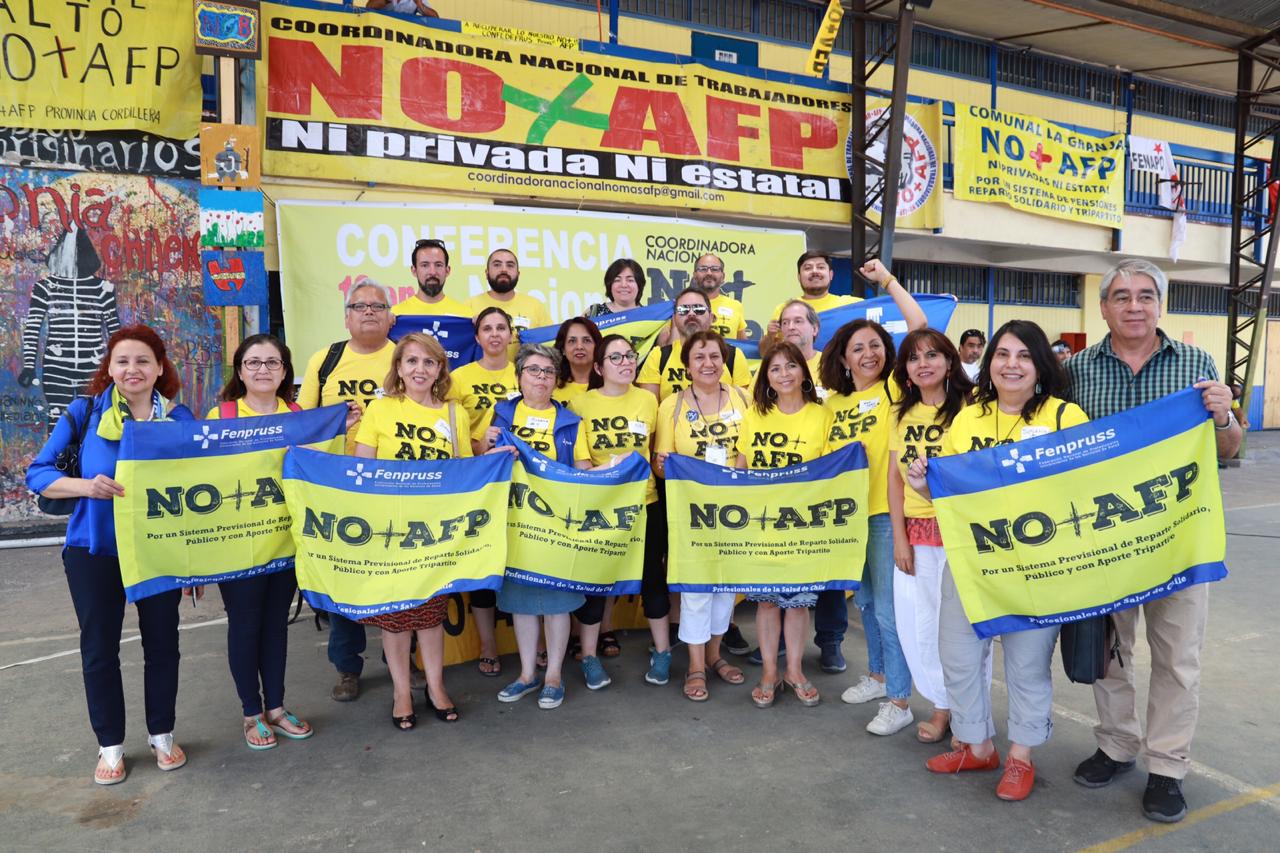 Masiva presencia de Fenpruss en Conferencia Nacional de Coordinadora No + AFP