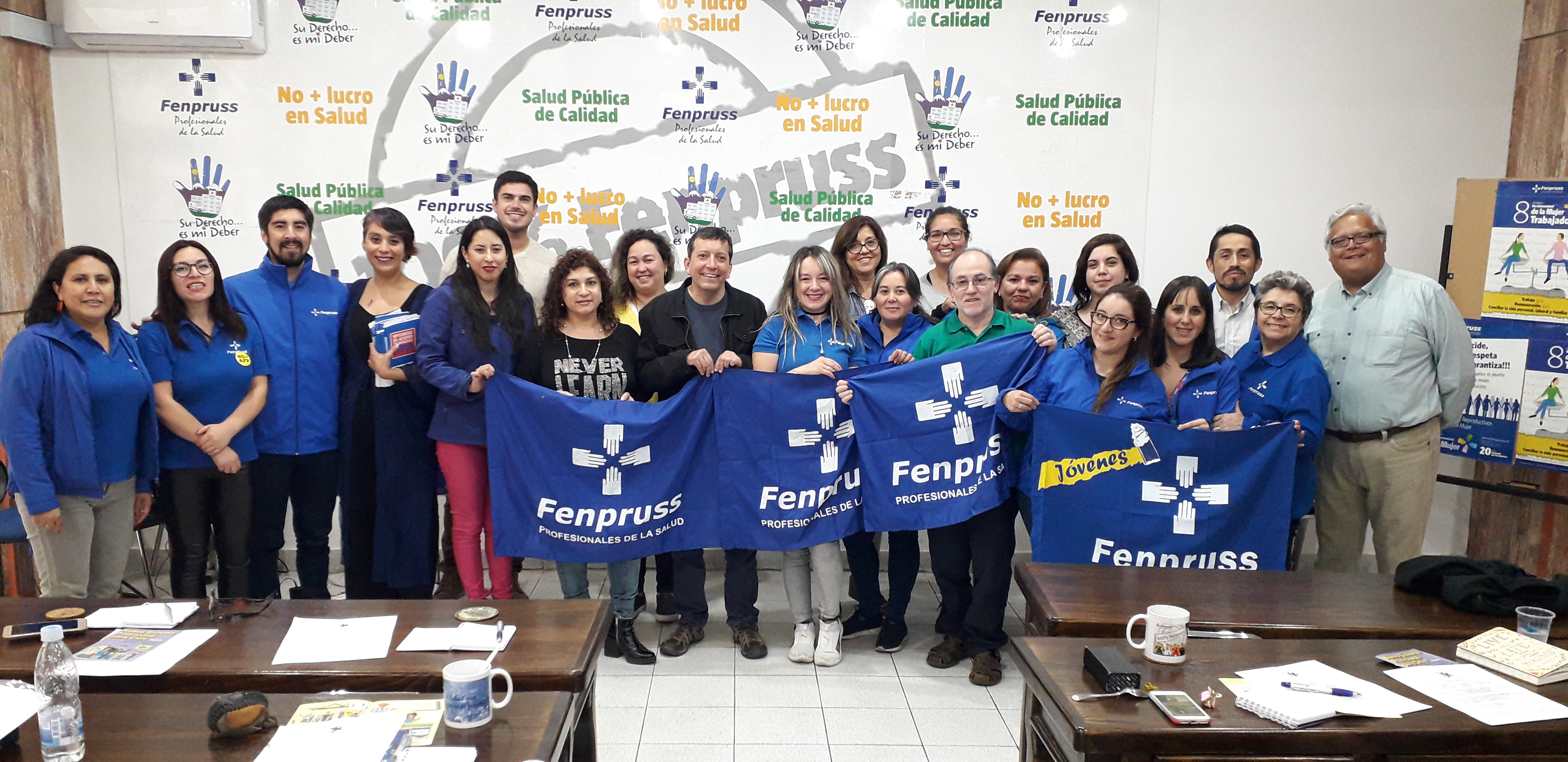 Nuevos dirigentes y dirigentas Fenpruss participaron de curso de inducción