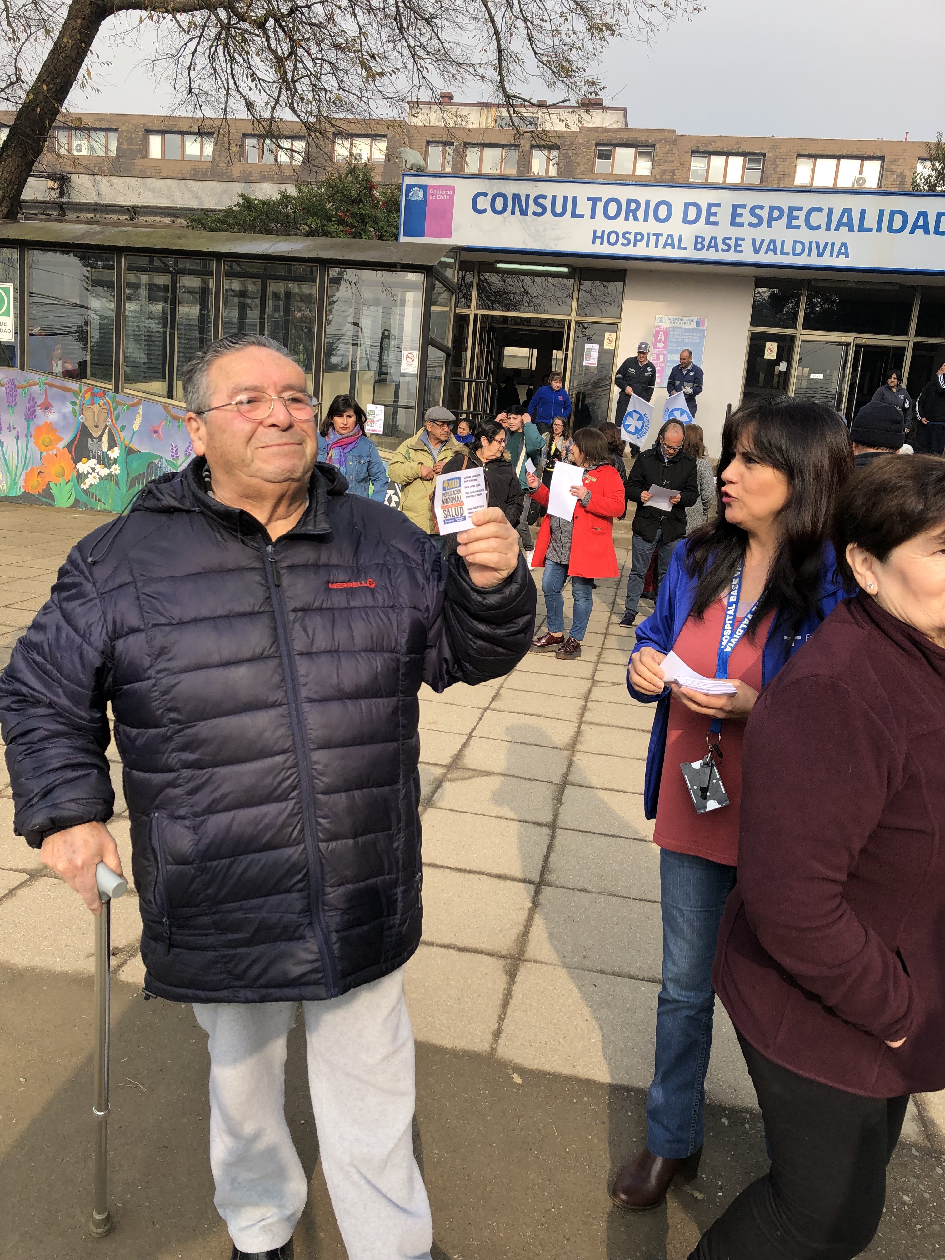 Manifestación por el derecho a la salud en Hospital Base de Valdivia