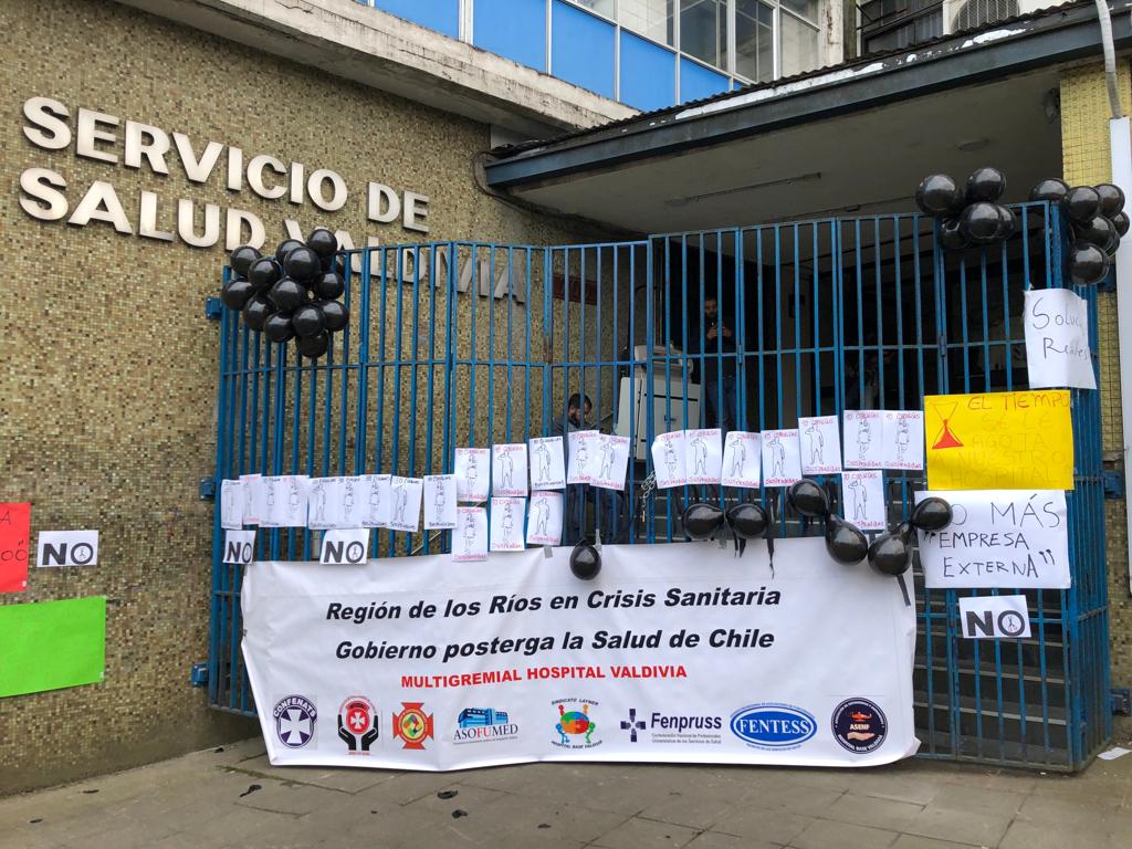 Toma de Servicio de Salud Valdivia por crisis hospitalaria