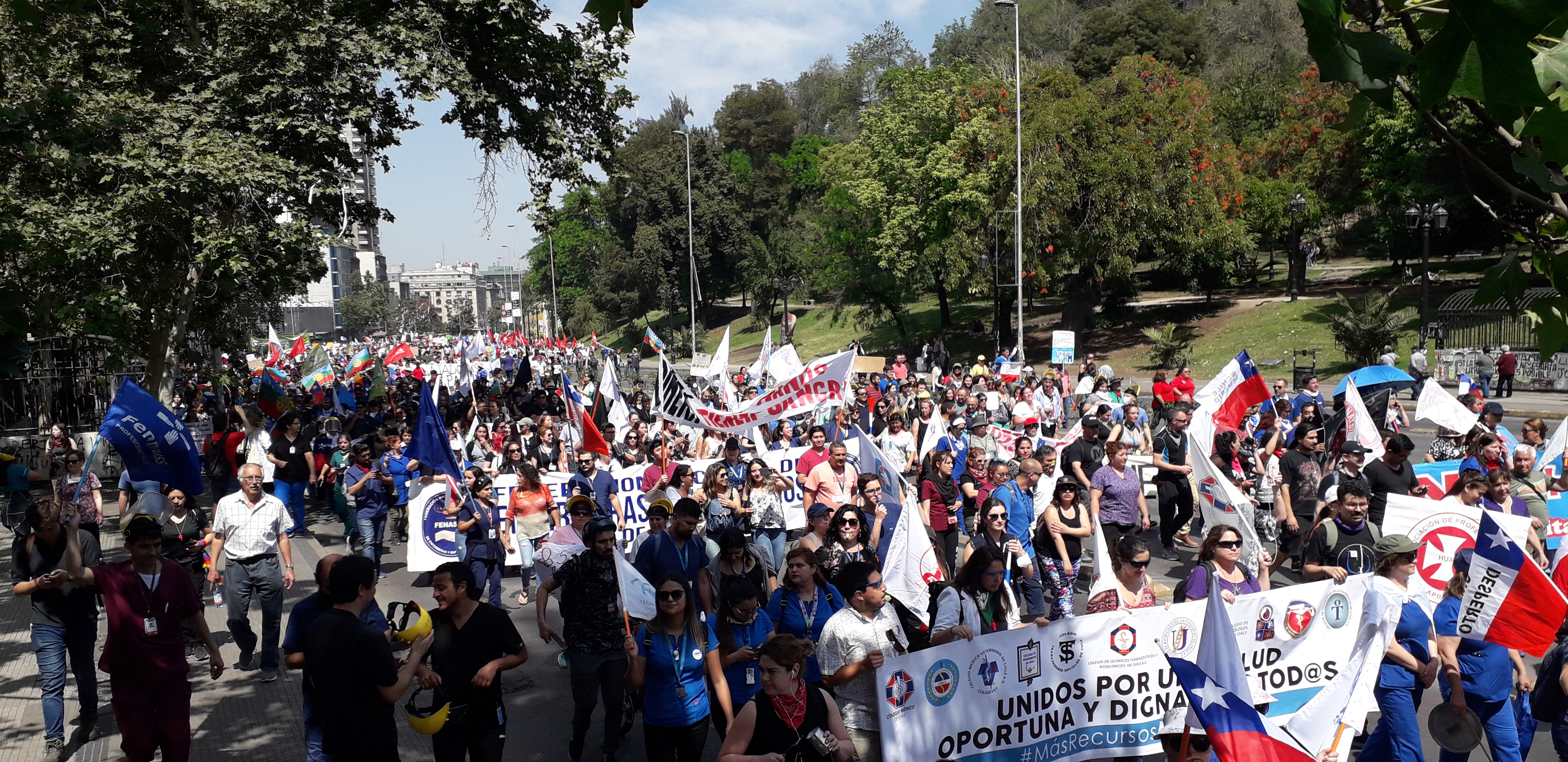 De la explosión social a la huelga general: Fenpruss movilizada por un nuevo Chile