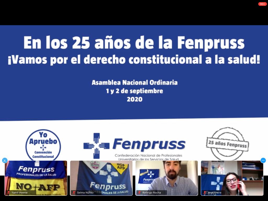 Asamblea nacional Fenpruss ratifica trabajo por nueva Constitución y derechos laborales