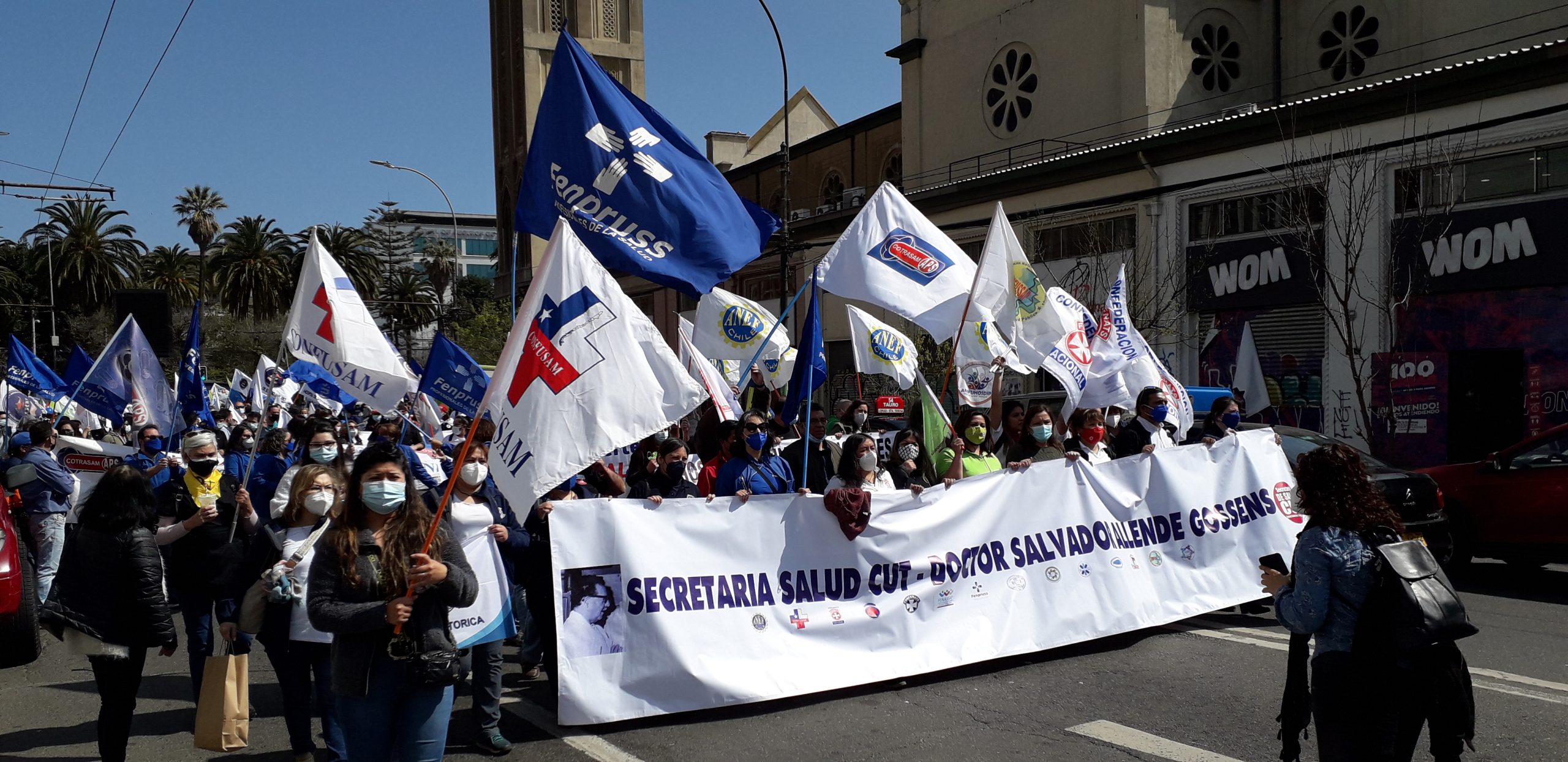 Fenpruss se movilizó exigiendo que se concreten proyectos para las y los trabajadores