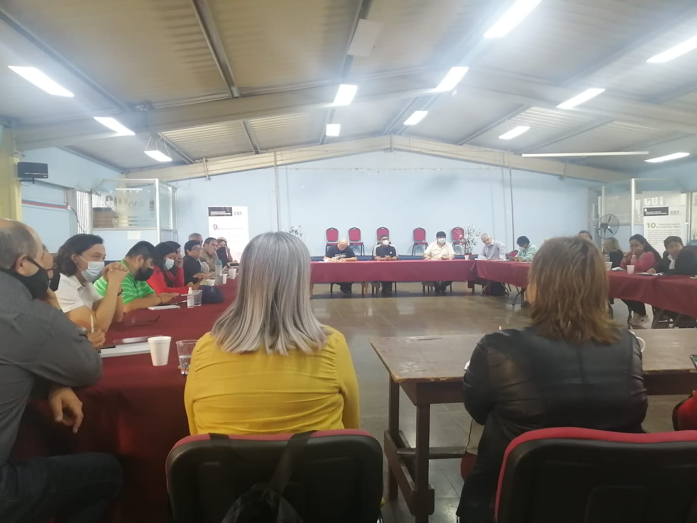 Consejo Directivo Nacional de la CUT sesiona con presencia Fenpruss