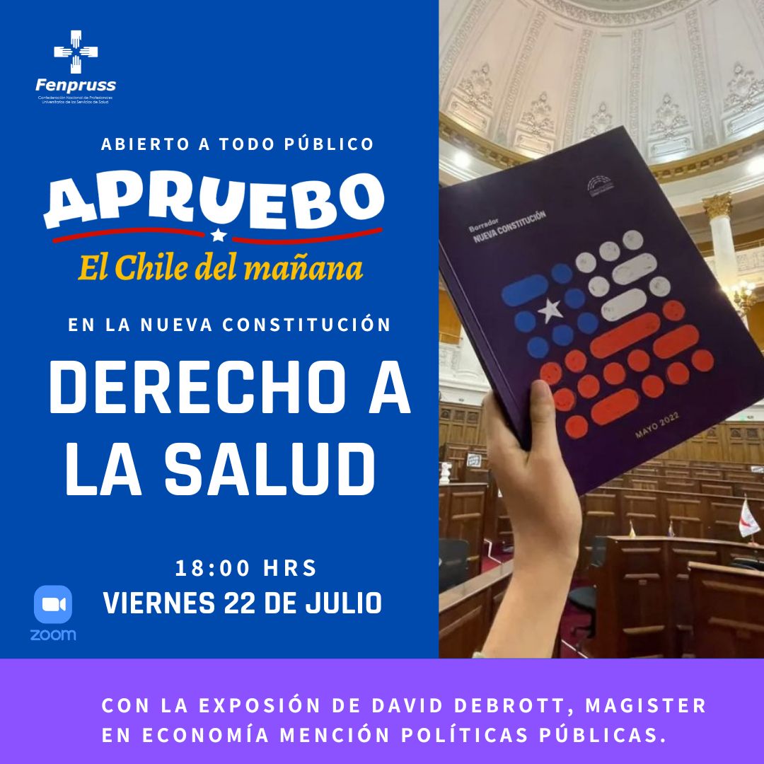 Te invitamos al “Taller de formación ciudadana Fenpruss”: Derecho a la Salud en la nueva Constitución