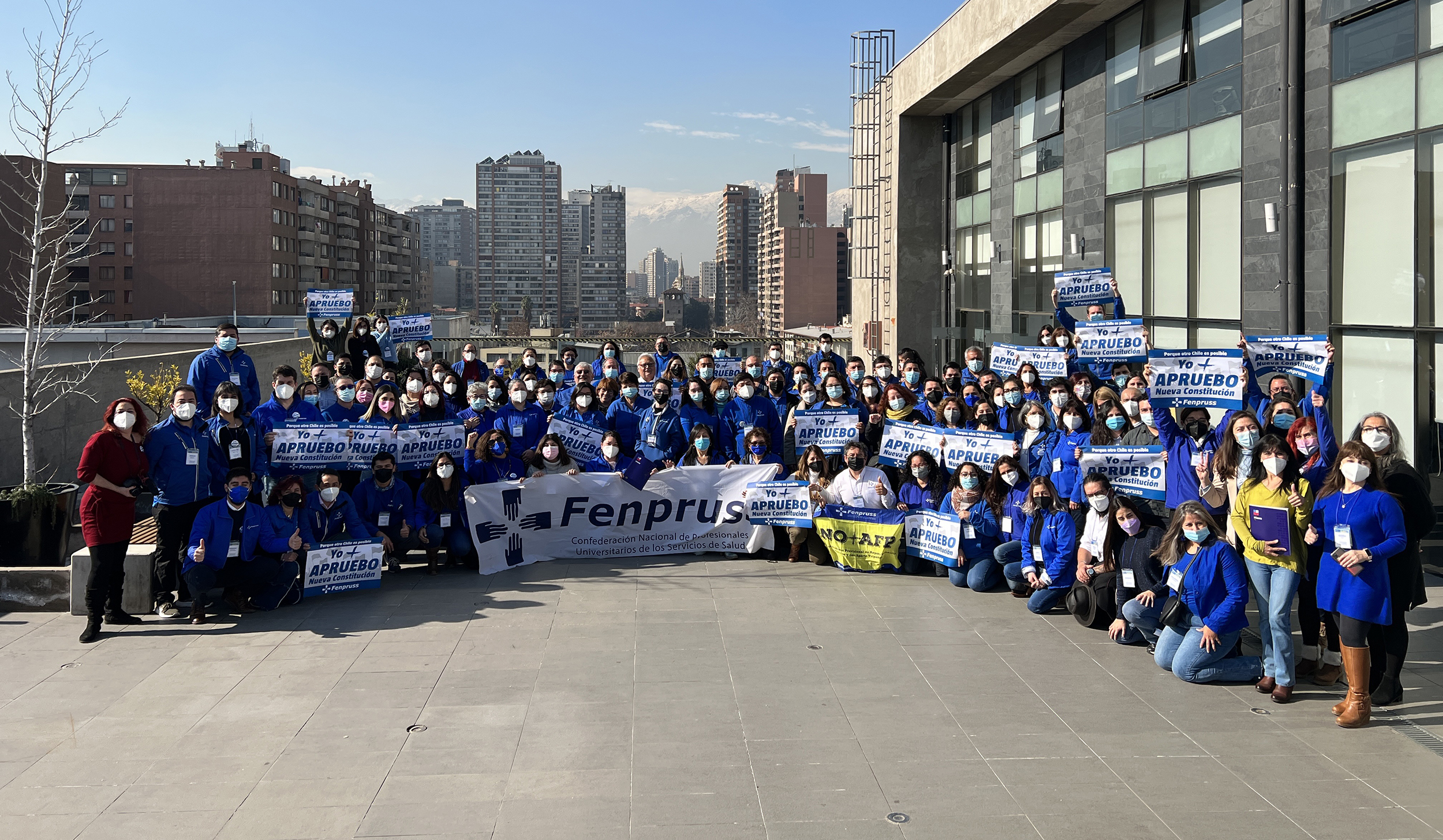 Con movilización y asamblea nacional Fenpruss inició su camino por el Apruebo