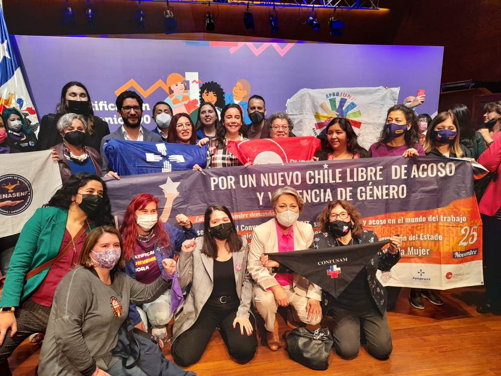 Confederación Fenpruss participa en ratificación del Presidente Boric del Convenio 190 de la OIT para la eliminación de la violencia y el acoso en el trabajo