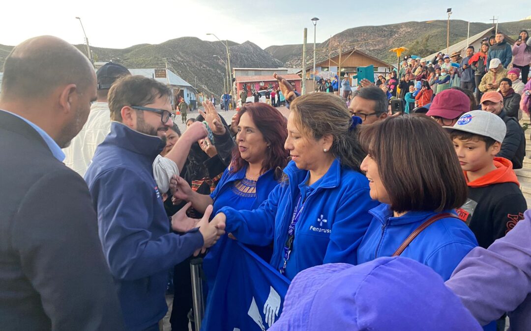 Fenpruss Arica entrega cartas con las demandas de nuestra Confederación al Presidente Gabriel Boric