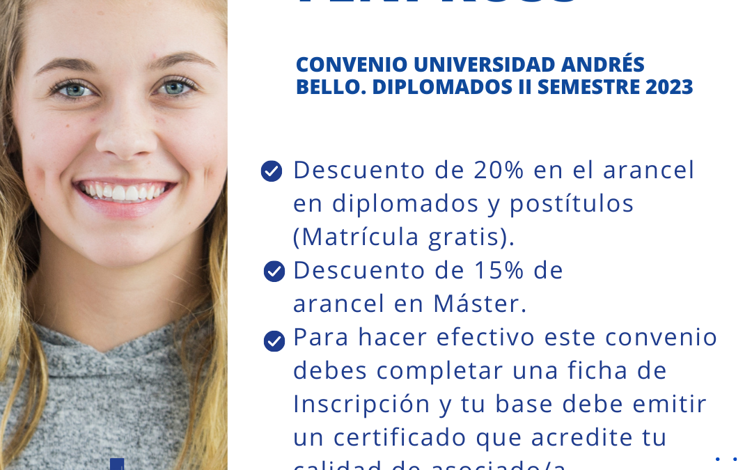 Convenio Universidad Andrés Bello. Diplomados II Semestre 2023