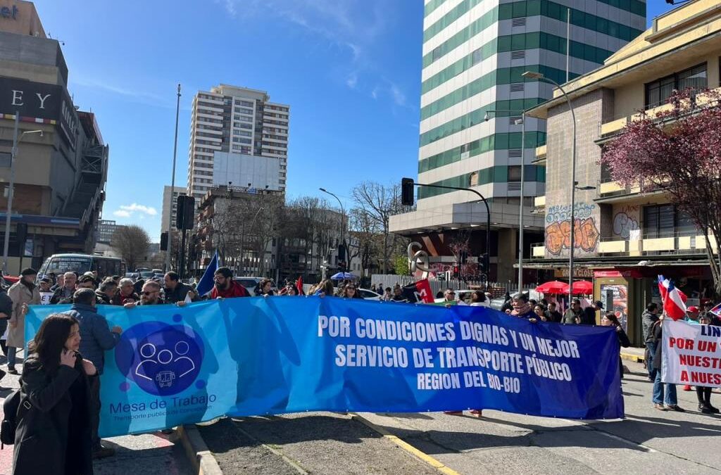 Para mejorar el transporte público en Concepción: Fenpruss Zonal Octava participa en marcha ciudadana