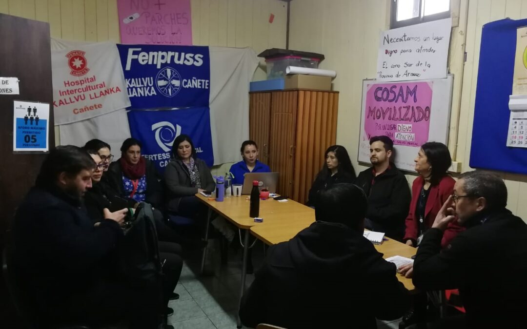 Base Fenpruss Hospital Cañete, junto a gremios de la salud, inicia movilización en defensa de los derechos de los trabajadores y trabajadoras del COSAM Cañete