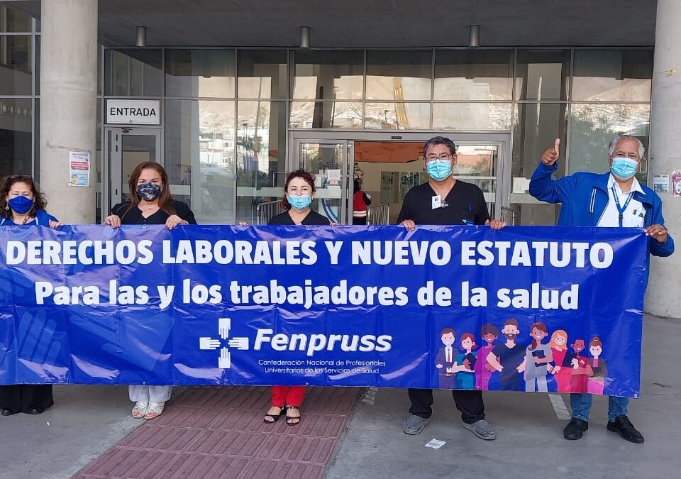 Fenpruss Hospital Regional de Antofagasta logra traspasar a la contrata a 70 funcionarios a honorarios Covid