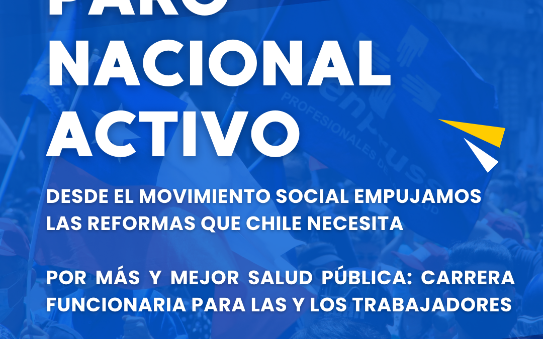 Por carrera funcionaria para más y mejor salud pública: Fenpruss se suma a Paro Nacional Activo este 11 de abril