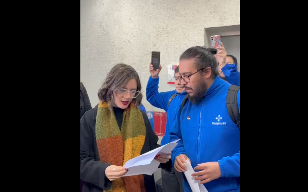 La Coordinación zonal Fenpruss Región del Bío Bío entrega carta a la Ministra Camila Vallejo por nulo avance en materia de carrera funcionaria