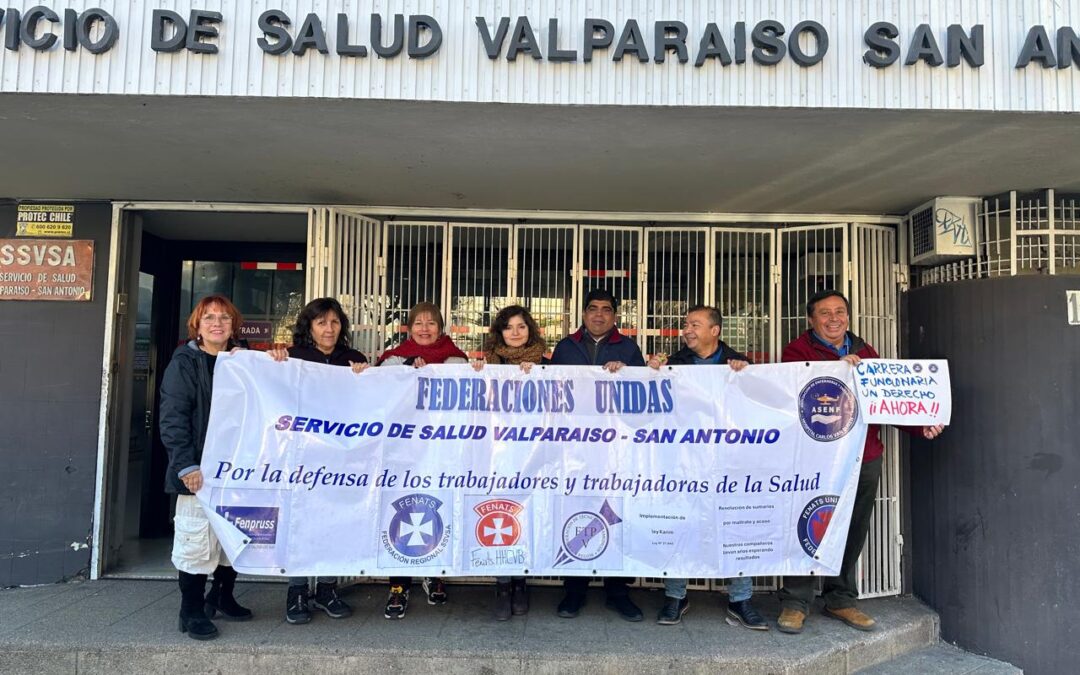 Fenpruss DSS Valparaíso-San Antonio y multigremial exigen resolución de 119 sumarios pendientes por maltrato y/o acoso laboral