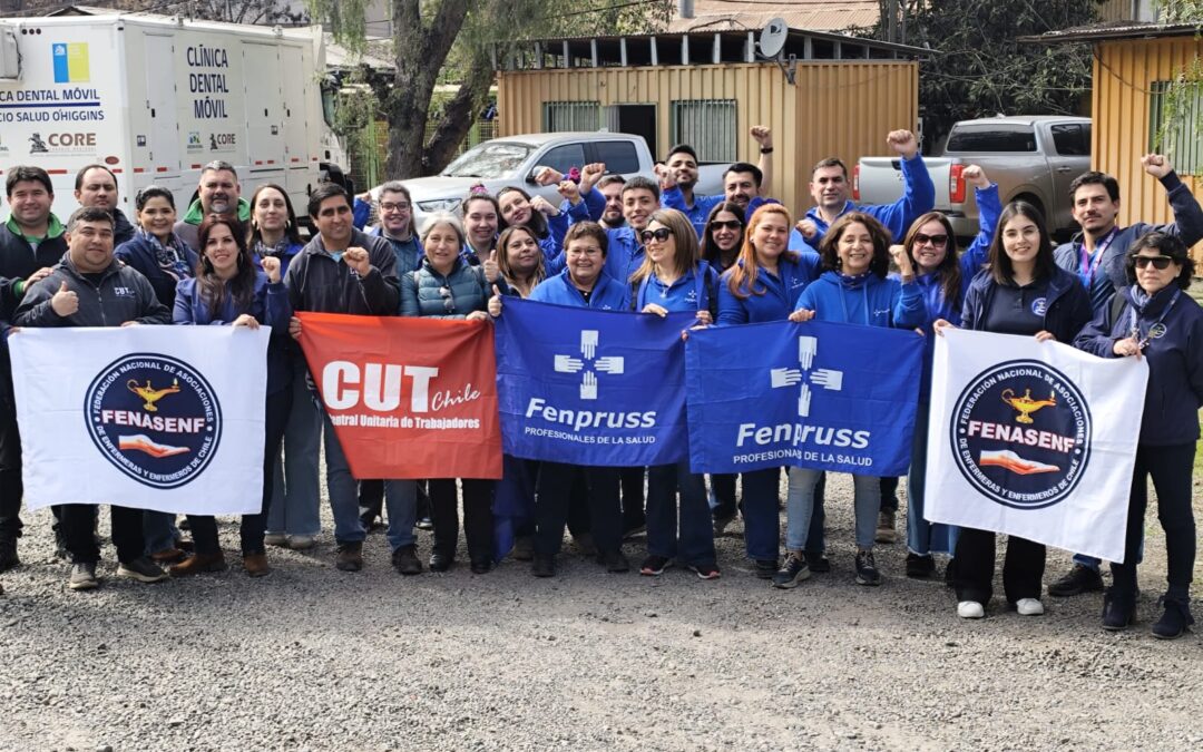 Luego de firma de acuerdo, Fenpruss y Asenf culminan toma del Servicio de Salud O’Higgins por conflicto sobre denuncias de maltrato laboral