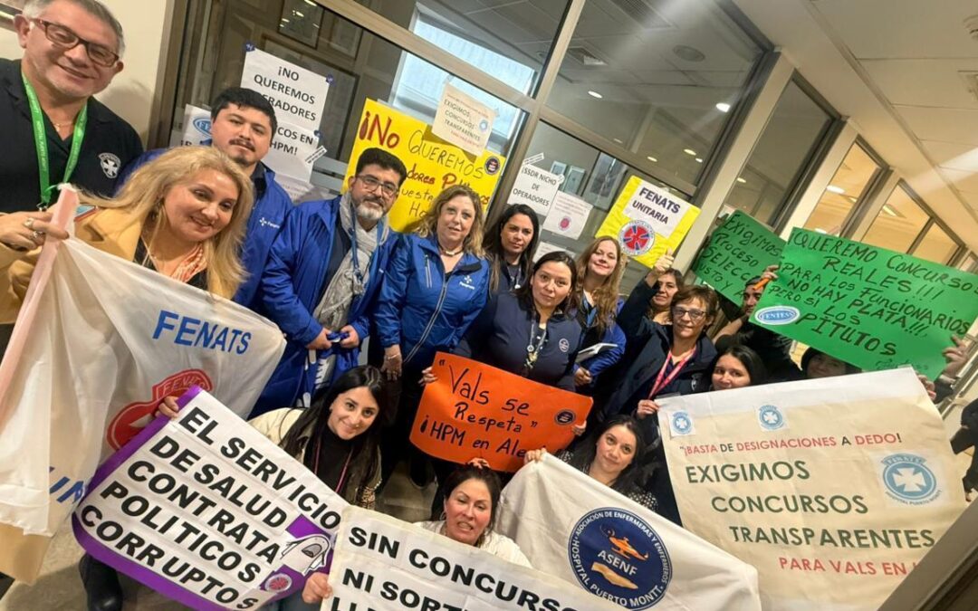 Fenpruss, junto a Multigremial del Hospital de Puerto Montt se moviliza tras cuestionada contratación en unidad VALS