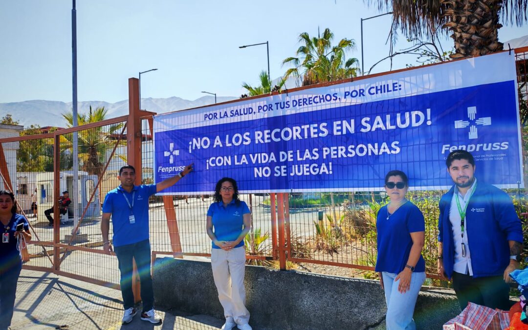 Fenpruss Iquique se manifiesta frente al recorte en salud pública