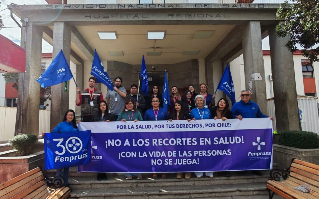 La salud pública no se recorta, se defiende: Fenpruss Hospital de La Serena se manifiesta contra recorte presupuestario
