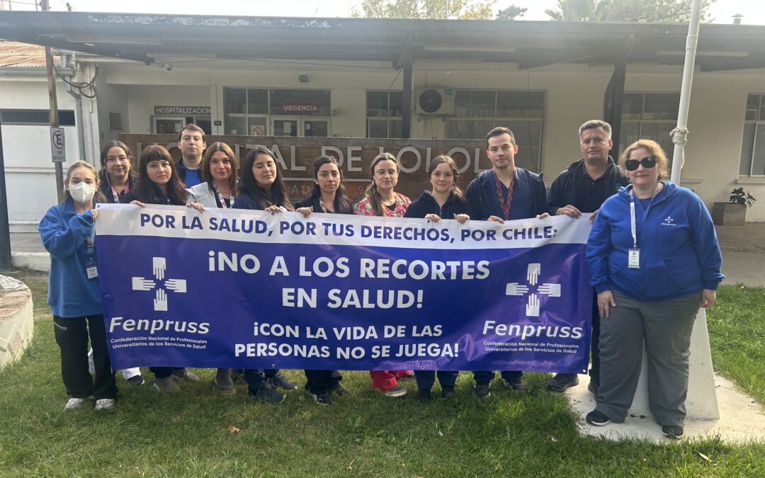 Fenpruss despliega acción sindical en Hospital de Lolol