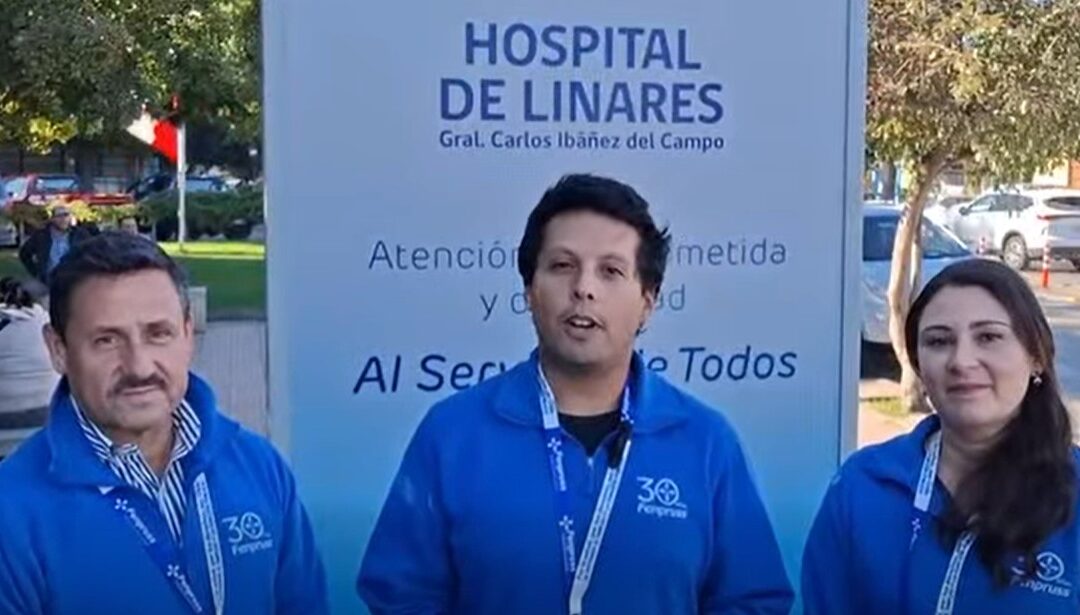 Fenpruss Hospital Linares e instala lienzo en defensa de la Salud Pública