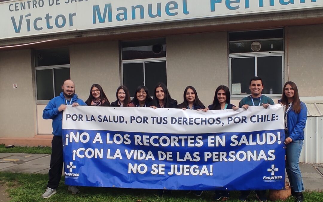 Fenpruss CESFAM Víctor Manuel Fernández de Concepción se manifiesta contra el recorte presupuestario en salud