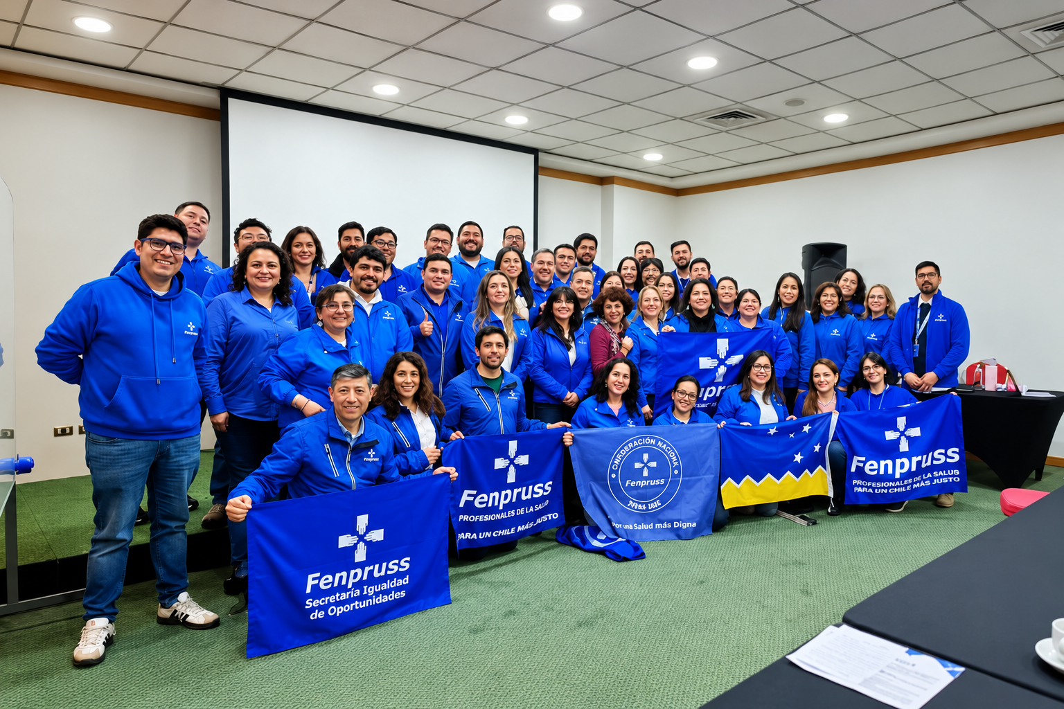Foto grupal de Fenpruss en conferencia